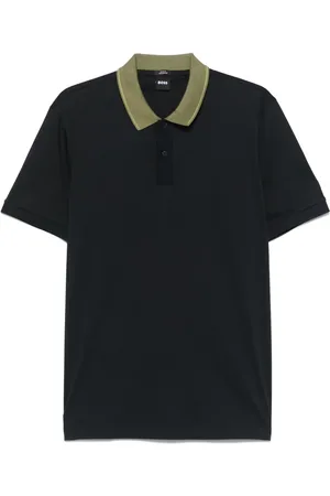 HUGO BOSS Poloshirt mit Kontrastkragen