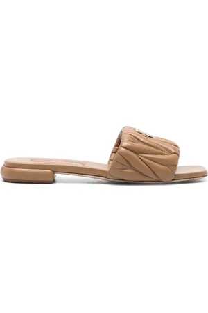 Miu Miu Pantoletten mit Logo 10mm