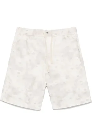Maison Kitsuné Jeans-Shorts mit Print