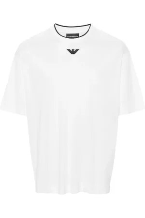 Emporio Armani T-Shirt mit Logo-Stickerei