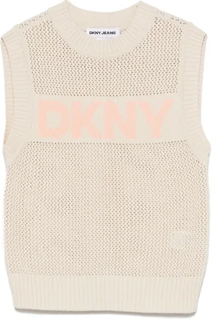DKNY Pullunder mit Logo-Jacquard