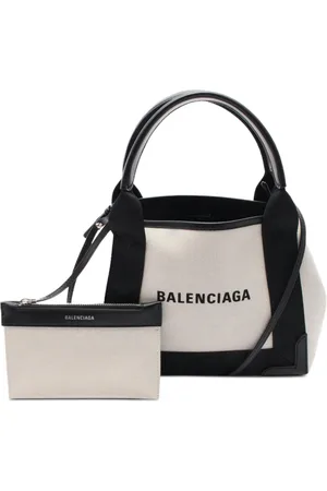 Balenciaga 2010s Navy XS Tote Bag aus Canvas