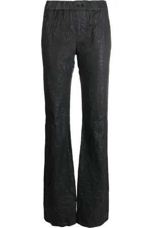 Zadig & Voltaire Pauline Lederhose mit Knitteroptik