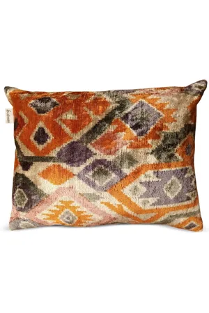 Les-Ottomans Kissen aus Seidensamt (50cm x 40cm)