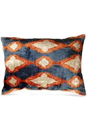 Les-Ottomans Kissen aus Seidensamt (50cm x 40cm)