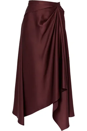 Erdem Asymmetrischer Midirock mit Drapierung
