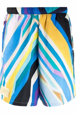 Domenico Formichetti Gestreifte Shorts mit hohem Bund