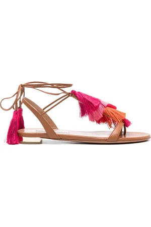Aquazzura Capri Sandalen mit Quastendetail
