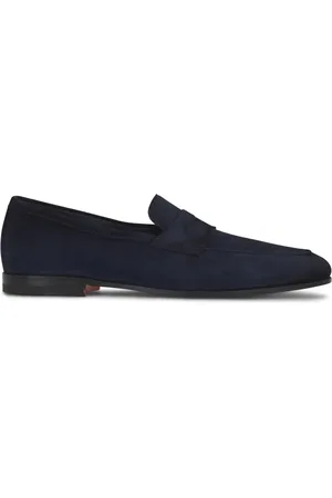 santoni Penny-Loafer aus Wildleder