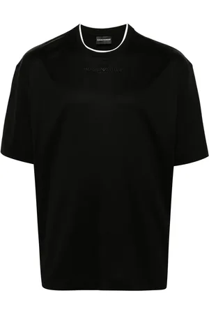 Emporio Armani T-Shirt mit Logo-Stickerei