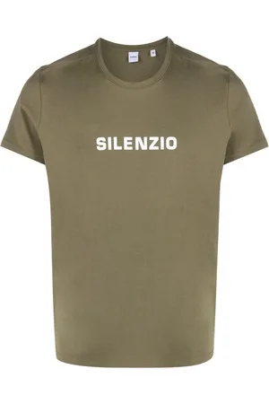 Aspesi T-Shirt mit "Silenzio"-Print