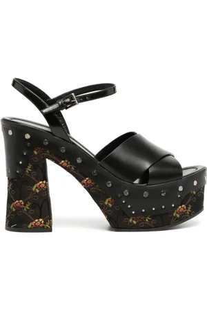 Prada Sandalen mit Barockmuster