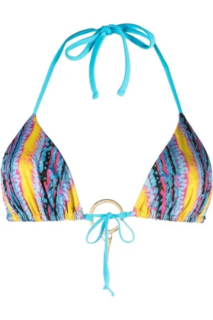 Roberto Cavalli Bikinioberteil mit Logo-Anhänger