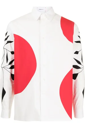 Ports V Langarmshirt mit grafischem Print