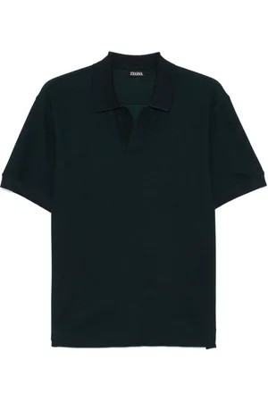 Ermenegildo Zegna T-Shirt mit Poloshirtkragen