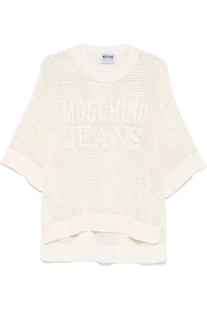 Moschino T-Shirt mit Logo-Jacquard