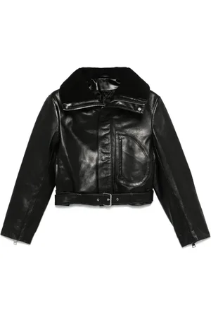 Victoria Beckham Cropped-Bikerjacke