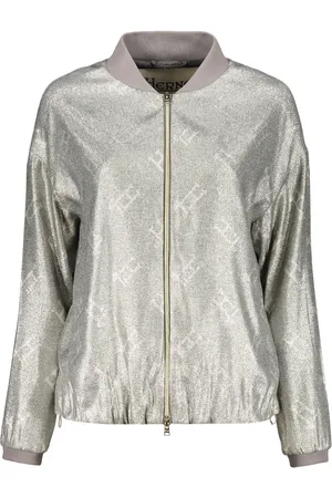 HERNO Bomberjacke mit Monogramm-Print
