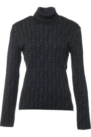 Fendi 1980-1990 Zucca Strickoberteil