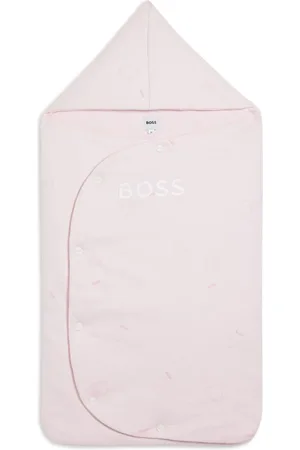 HUGO BOSS Schlafsack aus Bio-Baumwolle mit Logo-Stickerei