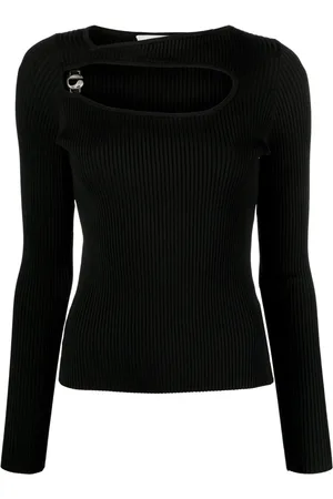 COPERNI Geripptes Strickoberteil mit Cut-Out