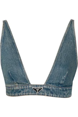 Prada Gestreiftes Cropped-Top