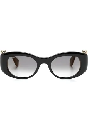 Cartier Sonnenbrille mit ovalem Gestell