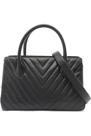 CHANEL 1991-1994 Chevron Handtasche mit V-Steppung