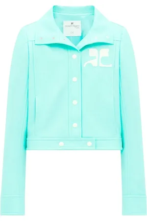 Courrèges Bikerjacke mit Druckknöpfen