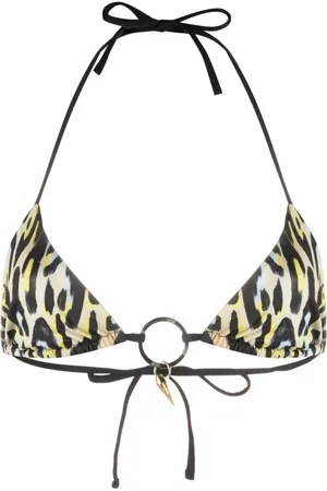Roberto Cavalli Bikinioberteil mit Leoparden-Print