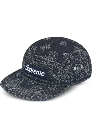 Supreme Jeans-Baseballkappe aus Bandana-Jacquard