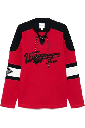 WOOYOUNGMI Langärmeliges Rugby-T-Shirt