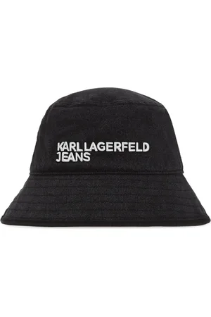 Karl Lagerfeld Fischerhut mit Logo-Stickerei