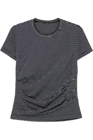 JNBY Gestreiftes T-Shirt mit Falten
