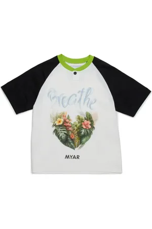MYAR T-Shirt mit Blumen-Print