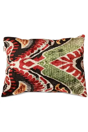 Les-Ottomans Kissen aus Seidensamt (50cm x 40cm)