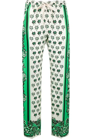 VALENTINO GARAVANI Seidenhose mit Blumen-Print