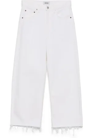 AGOLDE Ausgefranste Low Curve Jeans