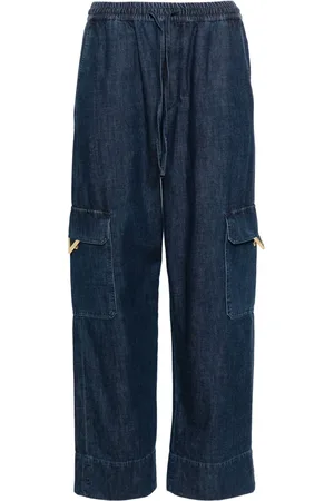 VALENTINO GARAVANI Cargo-Jeans mit Logo-Schild