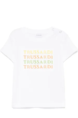 Trussardi T-Shirt mit Logo-Prägung