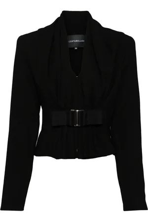 Costarellos Cropped-Jacke aus Krepp