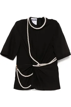 Moschino T-Shirt mit Perlen