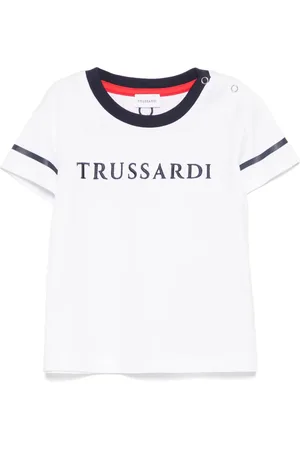 Trussardi T-Shirt mit Logo-Stickerei