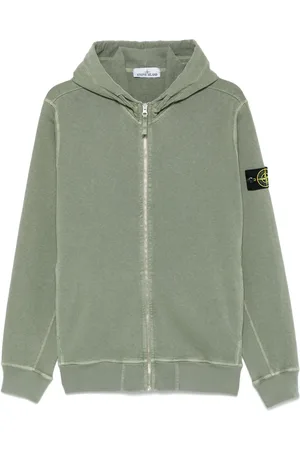 Stone Island Fleece-Hoodie aus Malfilé