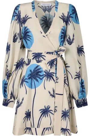RAQUEL DINIZ Wickelkleid mit Print
