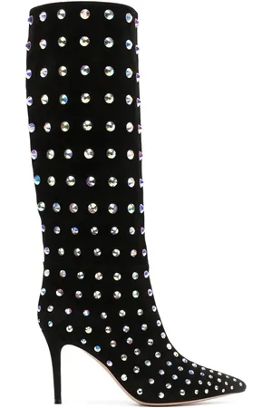 Gianvito Rossi Stiefel mit Kristallen 85mm
