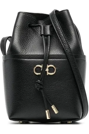 Salvatore Ferragamo Beuteltasche mit Logo-Schild