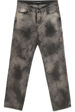 SALVATORE SANTORO Jeans mit marmoriertem Effekt