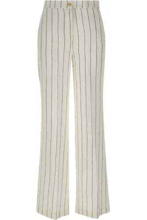 Kaos Gestreifte Straight-Leg-Hose