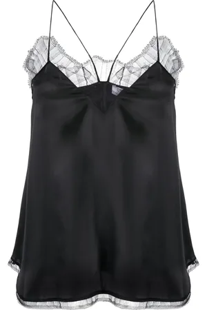 IRO Camisole-Top mit Spitzenborte
